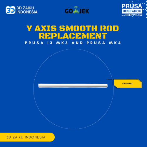 Original Prusa i3 MK3 and Prusa MK4 Y Axis Smooth Rod Replacement
